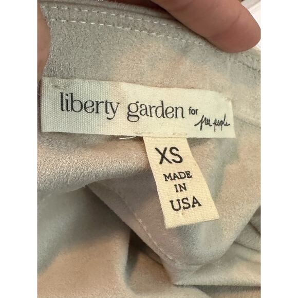 Liberty Garden for Free People beige cream pull on mini skirt size XS - Picture 3 of 8